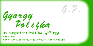 gyorgy polifka business card